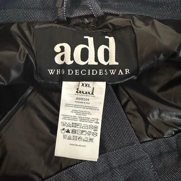 NEW Who Decides War x ADD Men's Blue Padded Pants Size XXL US 40 Winter - Picture 8 of 16